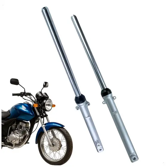 Par Bengala Completa Titan 125 Fan 125 Ks 2000 Até 2008 Freio Lona