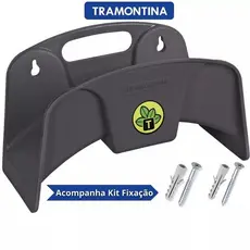 Suporte Para Mangueira Até 35 Metros Tramontina Reforçado Com 2 Parafusos e 2 Buchas Para Fixação
