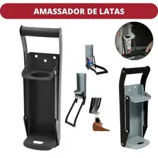 Amassador De Latinhas Latas Cerveja Com Abridor De Garrafa