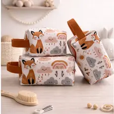 Kit 3 Peças Necessaire Organizadora Infantil Bolsa Para Maternidade Necesser De Menina e Menino Com Alça