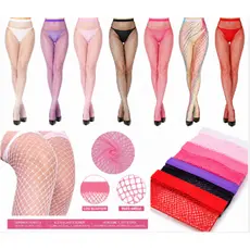 Meia Calça Arrastão Cos Alta adulto Festa Junina Fantasia Carnaval Cores Neon