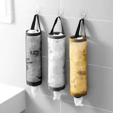 Puxa saco de compras/Dispenser/Bolsa Organizadora De Plástico Armazenamento De Sacolas de Cozinha