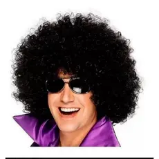 Peruca preta cacheado ondulado super gigante Black Power fantasia  Carnaval P/ Festa Tematica cosplay