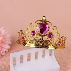 Kit 12 Coroa Princesa Tiara Festa Fantasia Dourado/ Prata infantil aniversário ensaio fotográfico para crianças