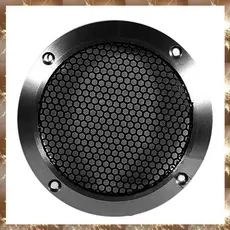 (Div Alumínio Carro Tweeter Speaker Grill Cover Grade De Malha De Metal Completa Para Aprimoramento De Áudio 4 Polegadas