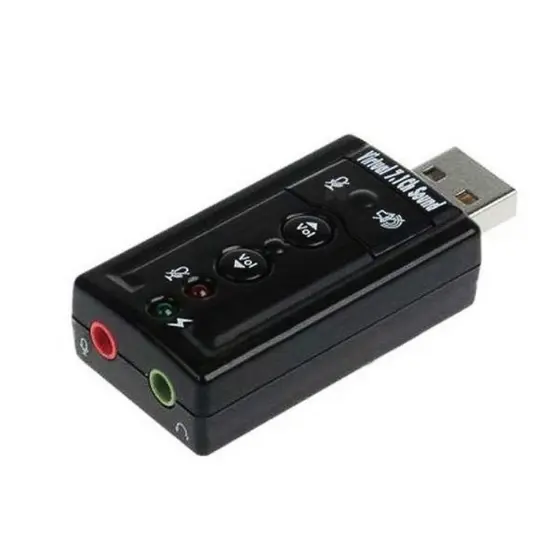 Adaptador de som USB 2.0 Externo 7.1-Canais USOM-10 EXBOM