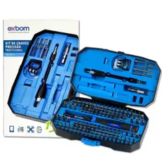 Kit Chaves De Precisão Magnético Profissional 152 Em 1 Com Estojo E Ventosa PRO-CKS152 EXBOM