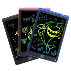 Kit 10 UN Lousa magica para escrita e desenho tela LCD 8.5" 10" 12" polegadas Cores mistas