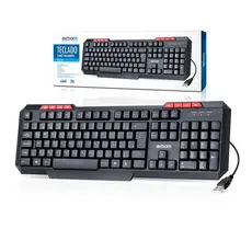 Teclado com fio ABNT2 diversos modelos EXBOM BK102/BK-120/BK-144M/BK-136G/BK-146M/BK-151C/BK-170