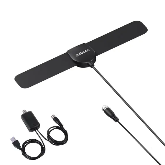 Antena de TV digital Ultrafina Com Amplificador discreto EXBOM Diversos Modelos
