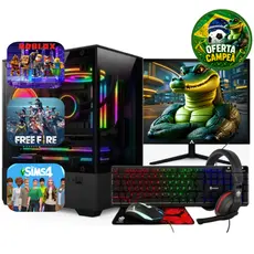 Computador Gamer Completo i5 16GB Memória RAM Monitor Teclado Mouse e Headset