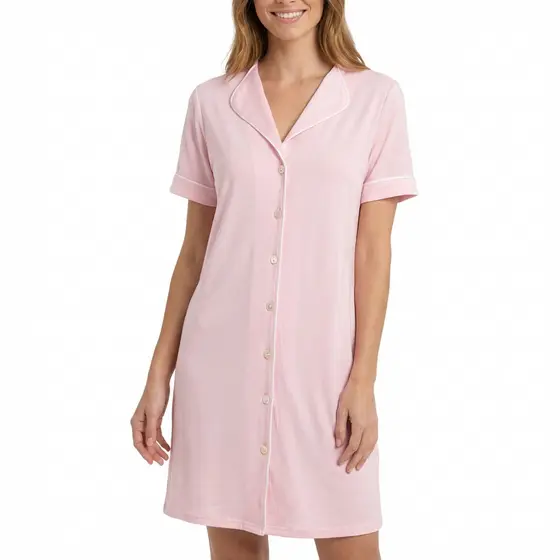 Camisola Amamentação Estilo Americano Com Botões Aberto Envio Rápido