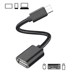 Cabo OTG Adaptador Tipo-c Para Pendrive Para Celular E Tablet