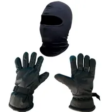 Luvas De Frio Motociclista Moto Motoboy Inverno Frio Intenso + Touca ninja Balaclava
