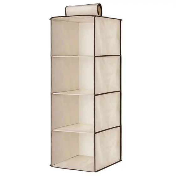 Organizador Multiuso Suspenso 4 divisórias Armário Guarda Roupa - Envio Já!