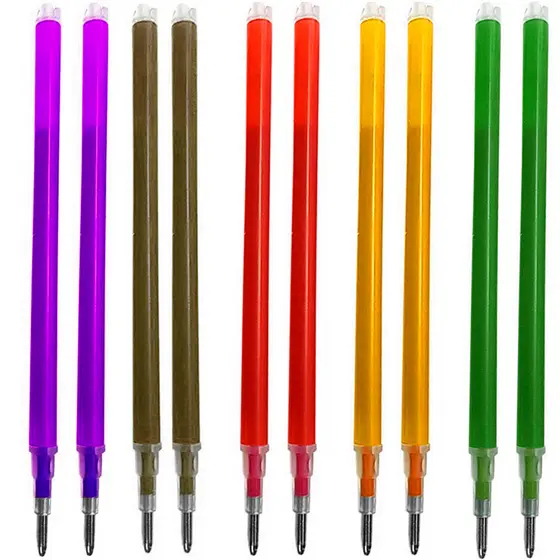 10 Refil Caneta Magica Fantasminha Tecido Apaga Calor Cores