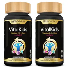 2X VITALKIDS VITAMINA C D ZINCO INFANTIL 30 CAPS MASTIGAVEL