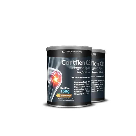 2X CARTFLEN C2 COLÁGENO TIPO II LARANJA HF SUPLEMENTOS