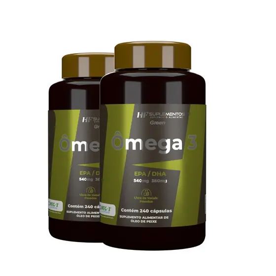 2X OMEGA 3 OLEO DE PEIXE 240CAPS HF SUPLEMENTOS