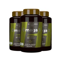 3x Omega 3 1000mg Hf Suplements 120 Caps + Coqueteleira