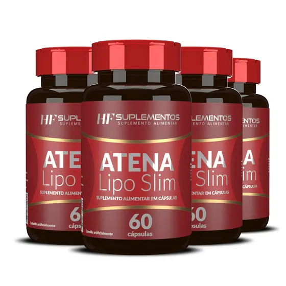 4x ATENA LIPO SLIM 60CAPS HF SUPLEMENTOS
