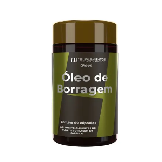 Óleo De Borragem 500mg Com 60 Caps HF Suplementos Premium Nutrição Avançada Saúde Bem Estar