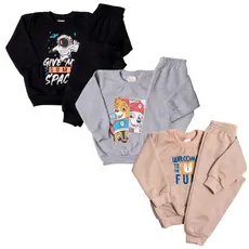 Lote 6 peças Moletom Infantil Menino Bebê Roupas de Frio Inverno