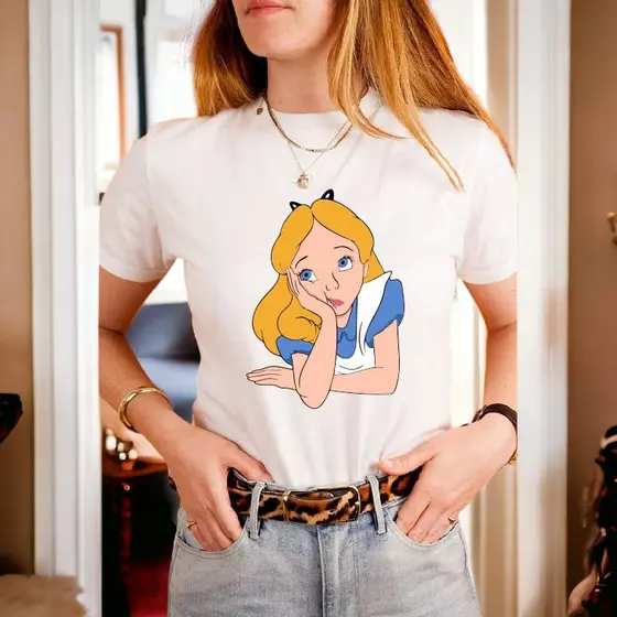 camiseta feminina alice no país das maravilhas moda fashion