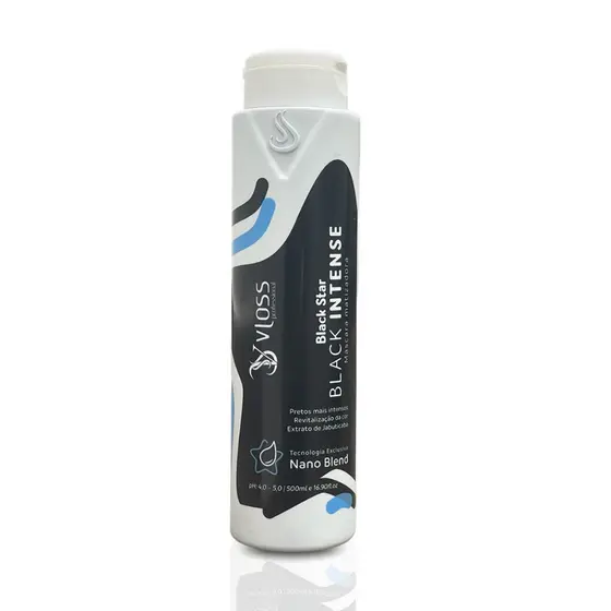 Matizador Black Star Para Cabelo Preto Vloss Máscara Black Intense 500ml