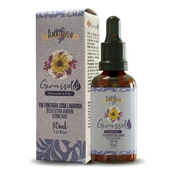 Oleo De Lavanda Ozonizado Base Oleo de Girassol Super Concentrado 30ml