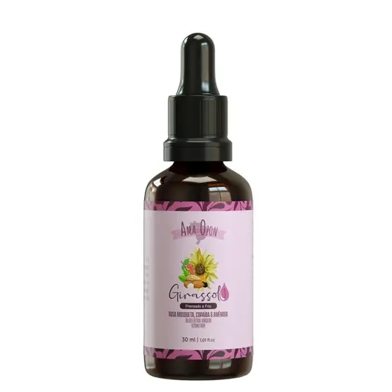 Oleo De Ozônio de Rosa Mosqueta com Girassol Ozonizado Copaiba e Amendoa Para Corpo e Massagem 30ML