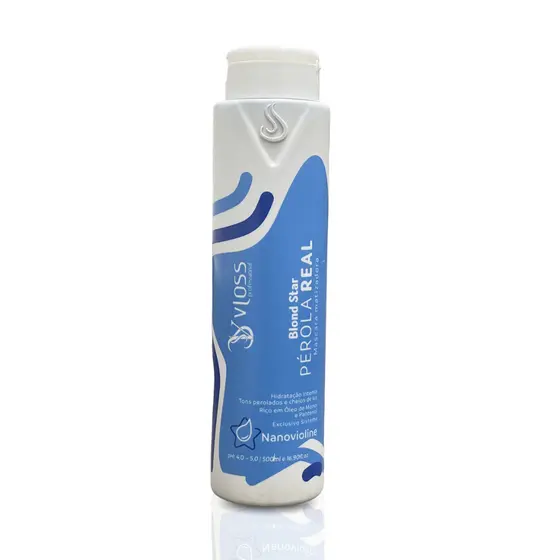 Matizador Perola Real Máscara Matizadora Platina Perolado Vloss Blond Star 500ml