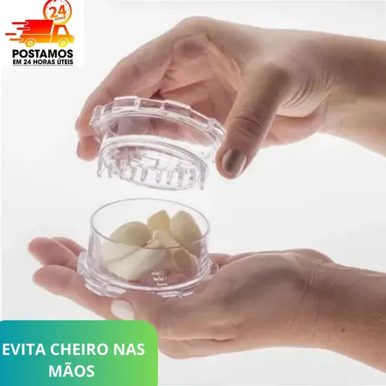 Triturador Amassador Processador Moedor de Alho e Temperos Manual