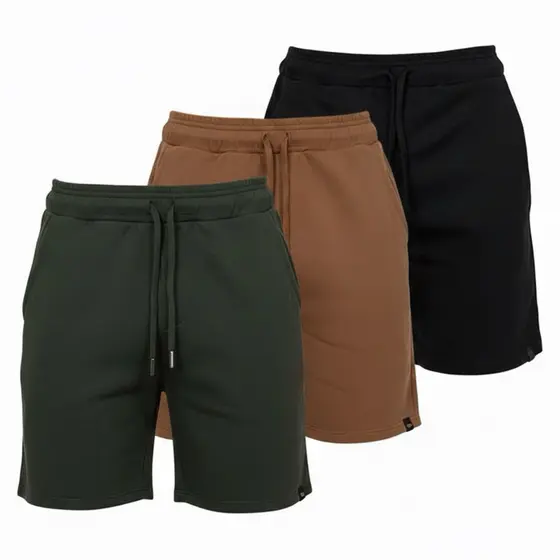 Kit 3 Bermuda Moletom shorts Masculino Lisa Academia Treino/casual.