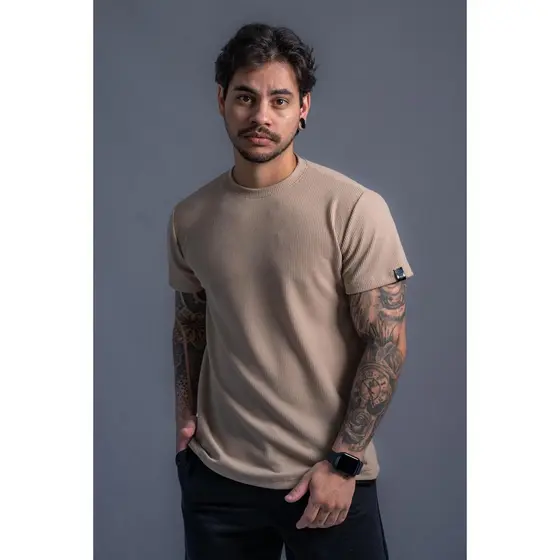 Camisa Masculina Texturizada Estilosas