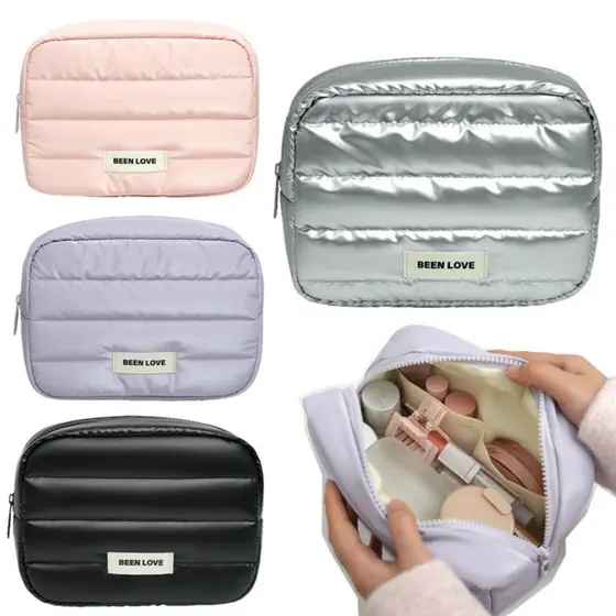 Organizador Bolsinha Puf P Produtos de Maquiagem Portátil para Bolsa  Armazenamento de Cabos e Acessórios de Informática