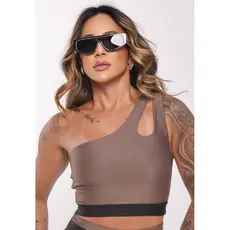 Top Feminino Academia Fitness Suplex Premium Forro Duplo Treino Cropped