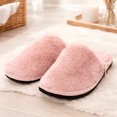 Pantufa Peluciada Forrada 27 a 44 Antiderrapante confortável quentinha