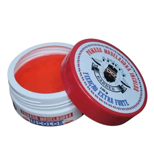 kit pomada modeladora morango amigos barber 150g
