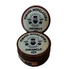 Pasta Modeladora Caramelo Amigos Barber 150g Alta Fixação Profissional
