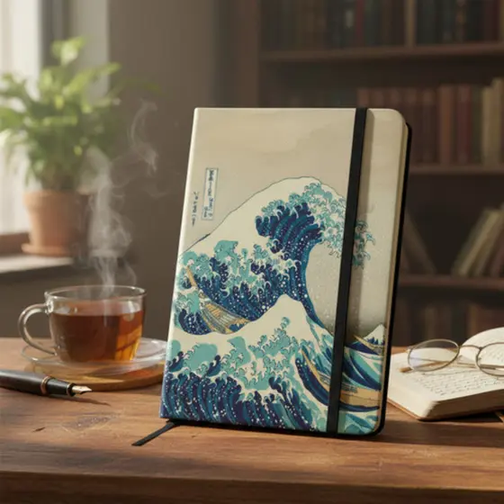 Caderno sketchbook ou anotações ARTES Orientais Capa dura