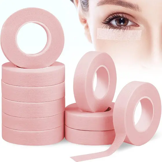 Fitas Transpore Rosa Antialérgica Para Extensão E Alongamento De Cílios 9m Envio Imediato