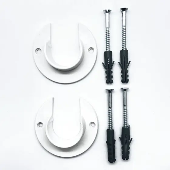 Par De Suporte Roseta Flange 28mm Branco