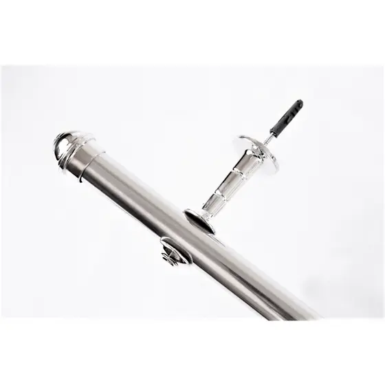 VARÃO PARA CORTINA 1,30MTS 28MM CROMADO PRATEADO