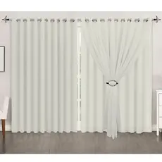 CORTINA 5.0MTS DE LARGURA VOIL LISO C/ FORRO MICROFIBRA TAMANHOS E CORES VARIADAS PARA SALA / QUARTO