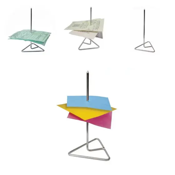 Espeto Para Papel Comanda Pedido Aço Galvanizadoc Com 12 Peças Ideal para Comandas e Notas