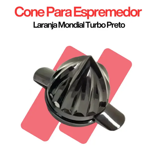 Cone Espremedor Mondial Turbo Preto – Peça Reposição Compatível