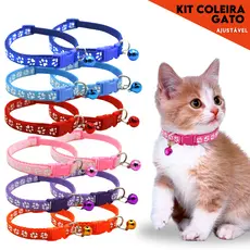 Coleira Pet Com Sino Ajustável Para Cães e Gatos Segura e Confortável - Nybc