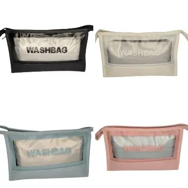 Bolsa Necessaire Wash bag Translucida Transparente Resistente a Água