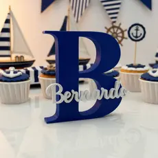 Letreiro Nome Personalizado 3D Placa Decorativa Presente Chá Revelação de Bebê Decoração Quarto Infantil Maternidade